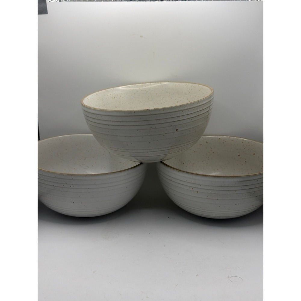 Linden Street Speckled bowl with ridges Stoneware Soup Cereal Bowl
